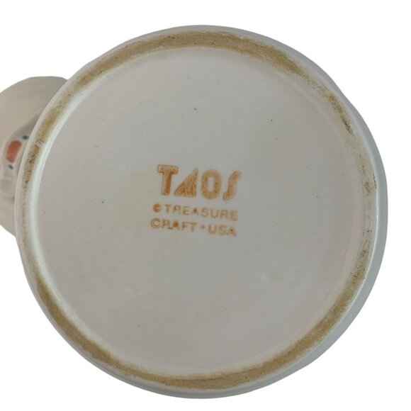 VTG 80s Taos Treasure Craft USA Ceramic Canister Jar With Lid 7726 9" Southwest - Picture 3 of 9